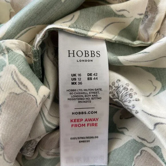 Hobbs London Marea Floral Tunic Dress, Size 12 - Picture 12 of 15
